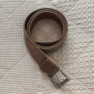Men's 1901 Brown Suede Belt - Casual Leather Dress Belt Size 40